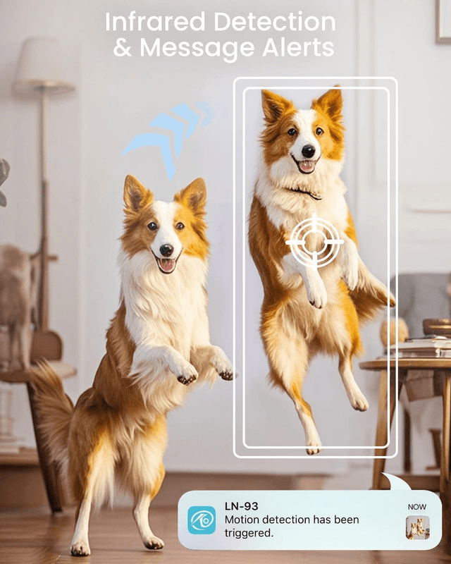 Mini Caméra Wi-Fi 4K – Vision Nocturne & Détection de Mouvement, Surveillance Intérieure avec Application Mobile